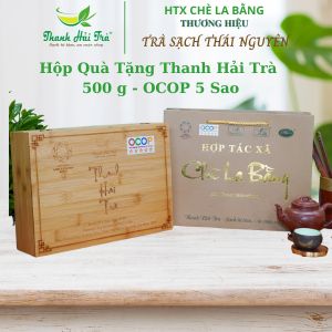 Hộp Tre Thanh Hải Trà 500g - OCOP 5 Sao