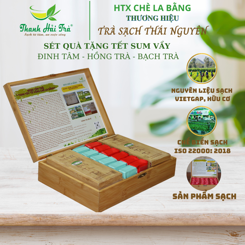 Sét Quà Tết Sum Vầy - Trà Đinh - Hồng Trà - Bạch Trà